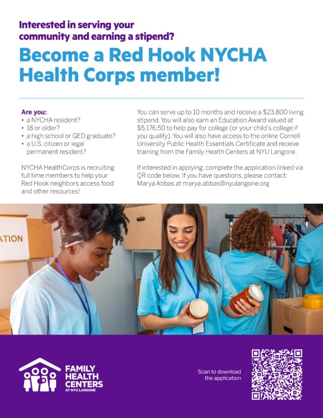 NYCHA Health Corps: Apply Today!